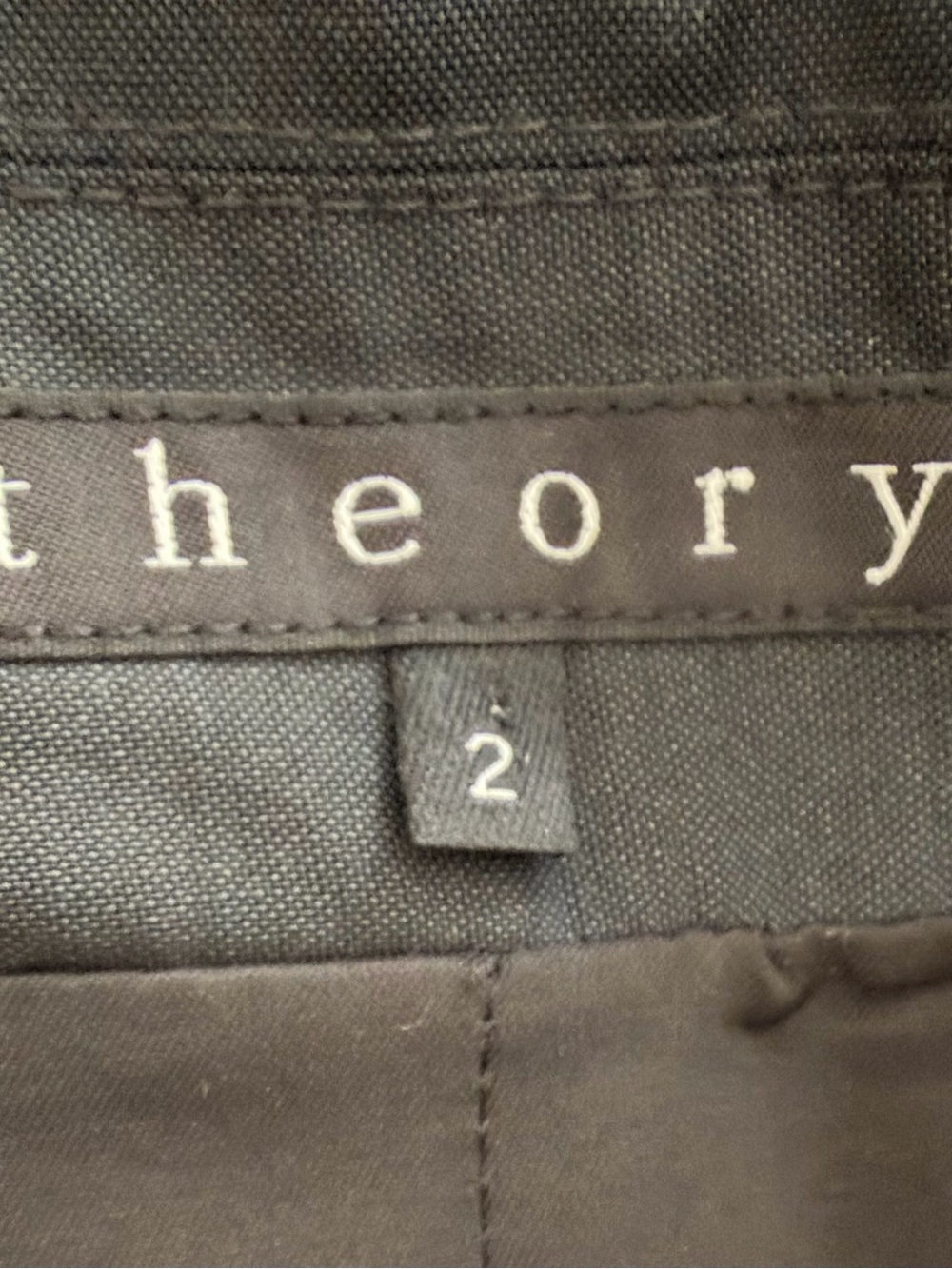 Theory Black Tailored 100% wool Blazer Sz 2 - Picture 2 of 4